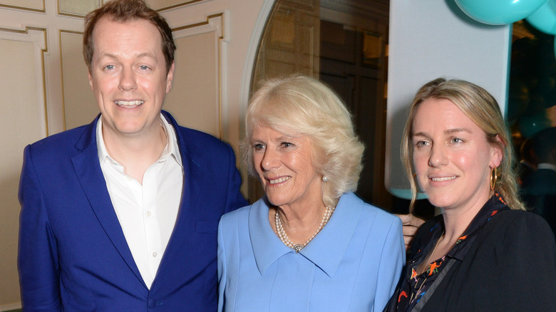 Tom Parker Bowles, Camilla Parker Bowles, Laura Lopes posing