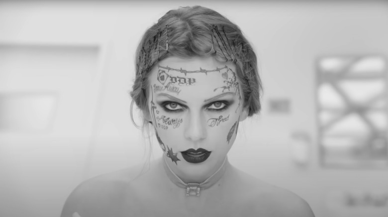 Taylor Swift with face tattoos