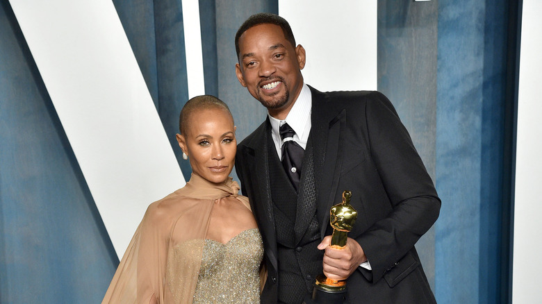 Will Smith and Jada Pinkett Smith smiling together