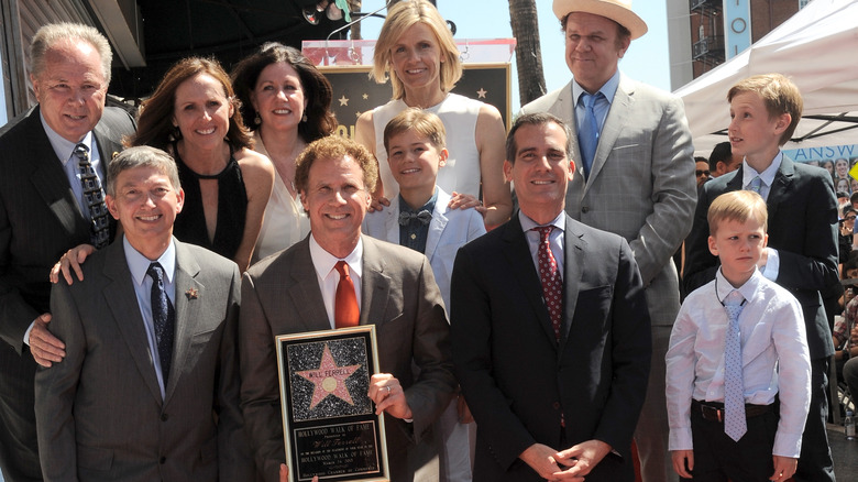 Will Ferrell with award