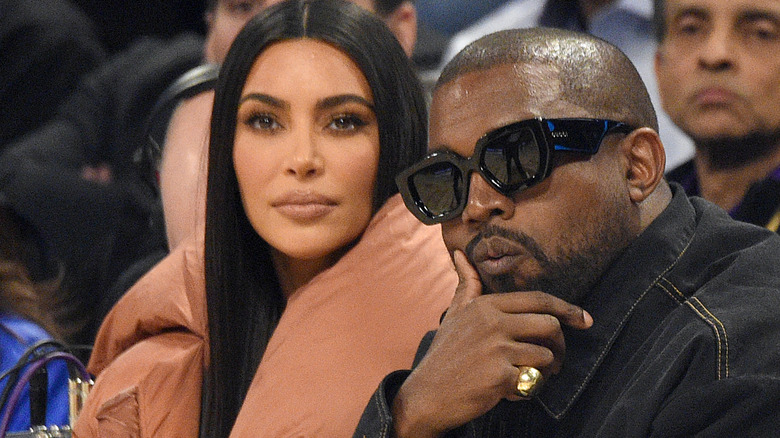 Kim Kardashian Kanye West basketball game