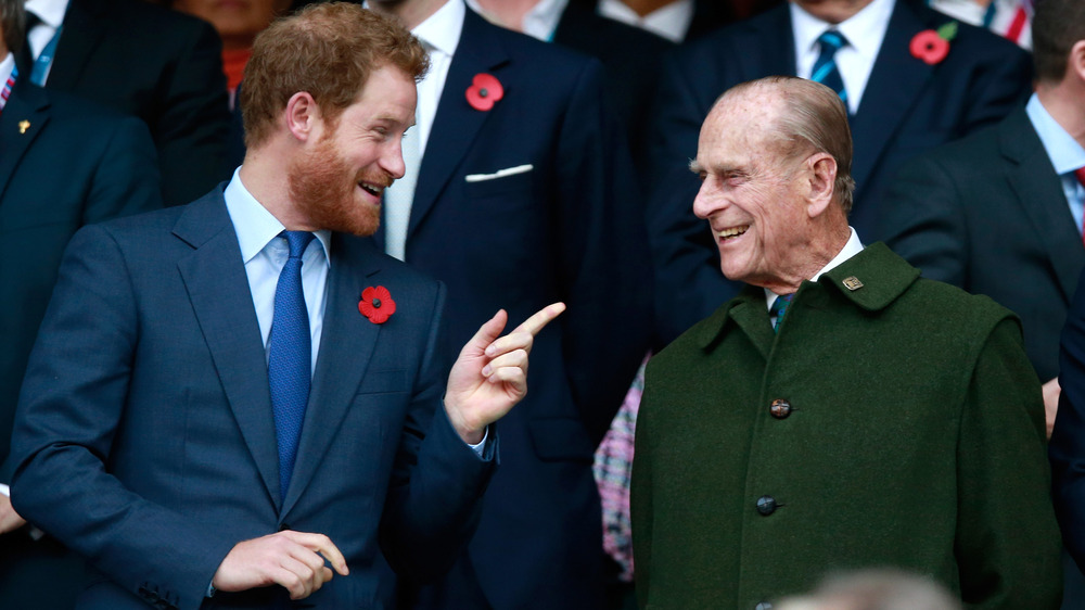 Prince Harry and Prince Philip