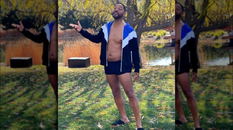 Will Smith shirtless outside Instagram