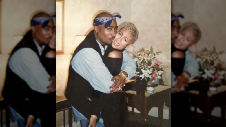 Tupac kissing blonde Jada Pinkett