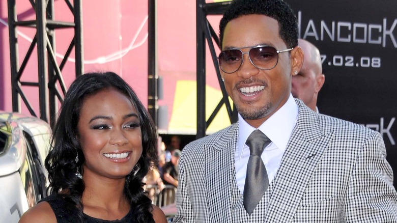 Tatyana Ali and Will Smith together on the red carpet