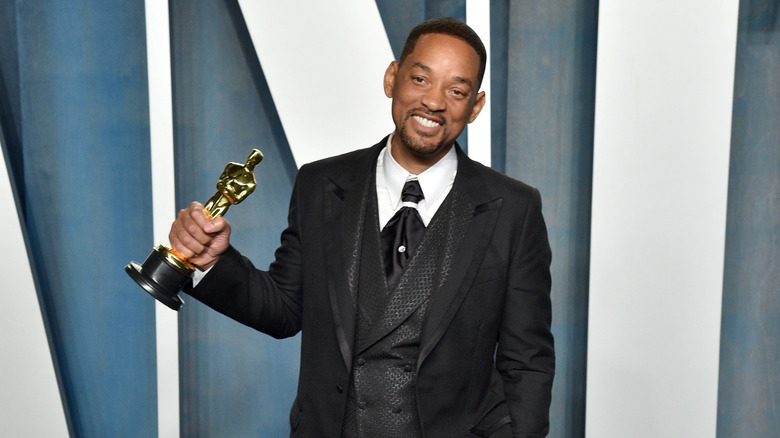 Will Smith attending the 2022 Vanity Fair Oscar Party