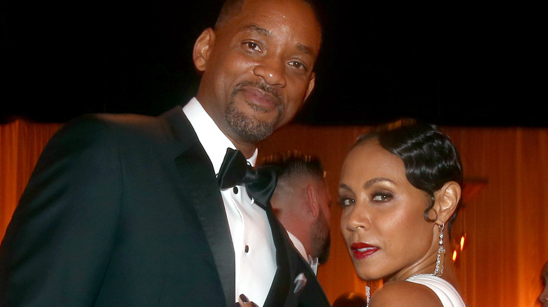 Will Smith posing with Jada Pinkett Smith