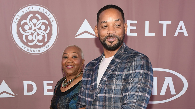 Caroline Bright and Will Smith at an event