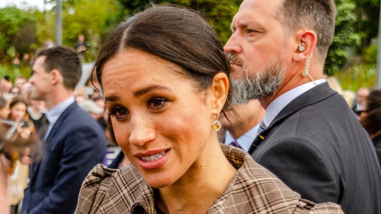 Meghan Markle at outdoor event in New Zealand