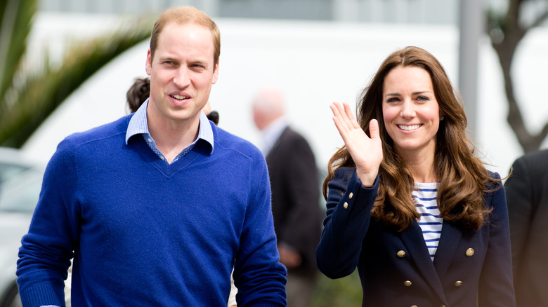 Prince William and Kate Middleton smiling