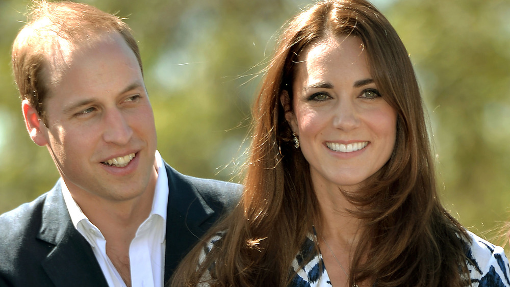 Prince William, Kate Middleton, smiling