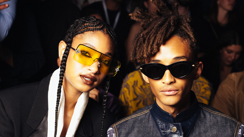 Willow Smith and Jaden Smith at fashion show