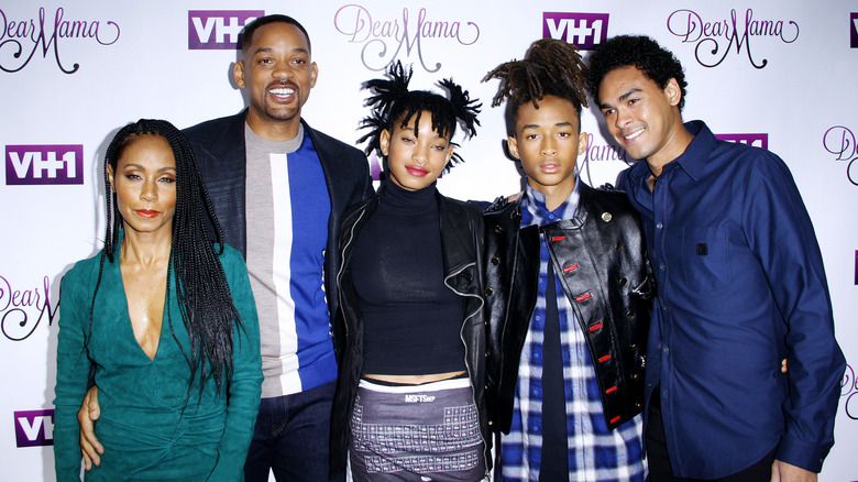 The Smith family posing at event