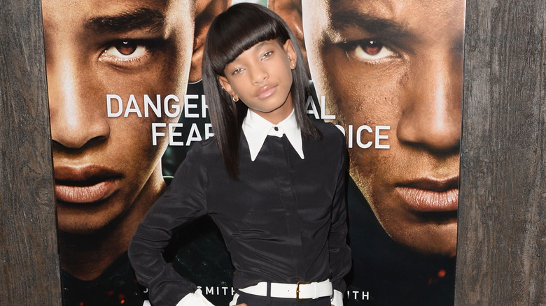 Willow Smith posing at premiere