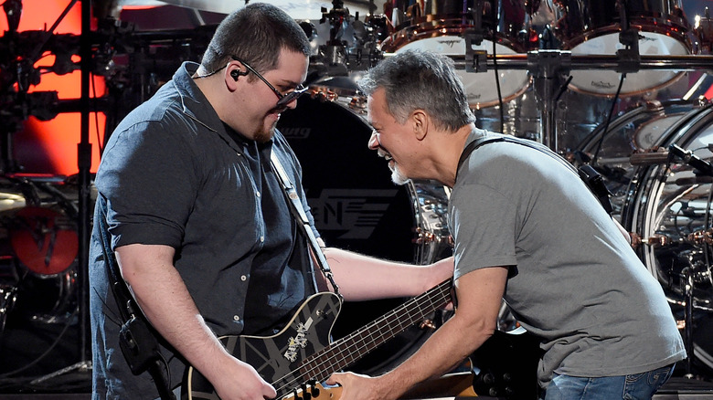 Wolf and Eddie Van Halen perform onstage