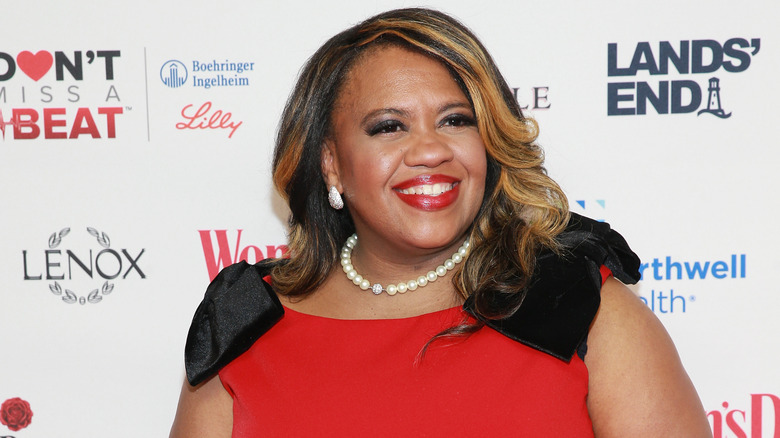 Chandra Wilson looking right smiling