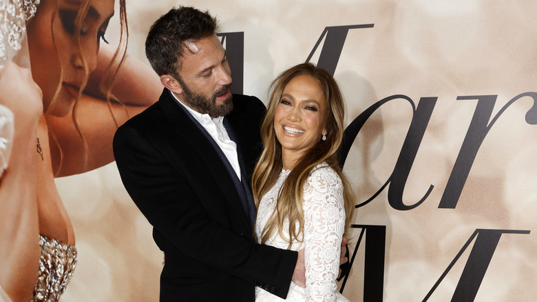 Ben Affleck and Jennifer Lopez on red carpet