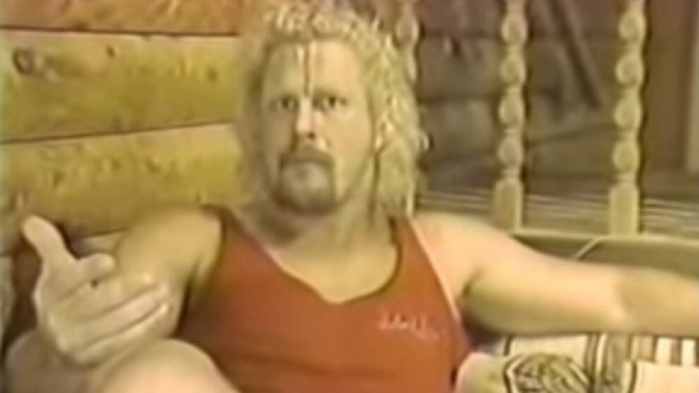 David Schultz cutting a promo at home