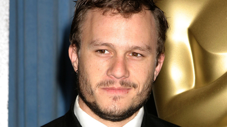 Heath Ledger looking sideways