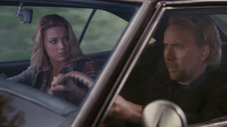 Amber Heard and Nicolas Cage in Drive Angry 3D