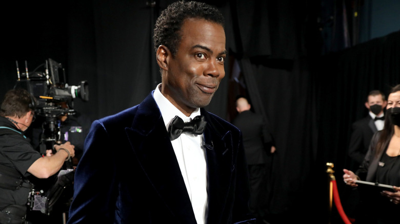 Chris Rock is seen backstage during the 94th Annual Academy Awards