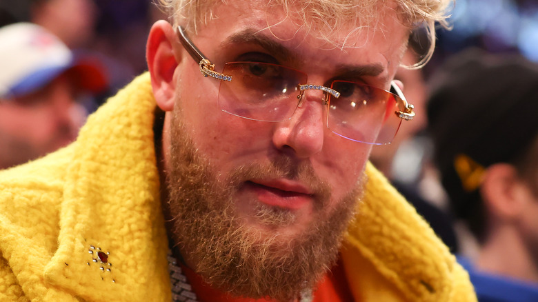 Jake Paul attending Knicks game in 2022