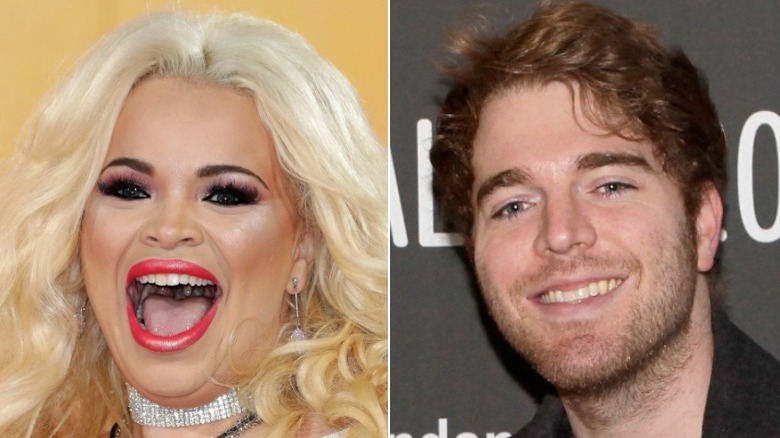 Trisha Paytas and Shane Dawson split image