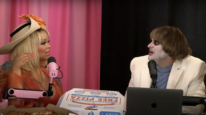 Trisha Paytas and Ethan Klein on their podcast's final episode