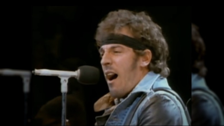 Bruce Springsteen in music video for "Born in the USA"