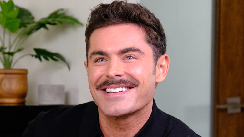 Zac Efron, smiling