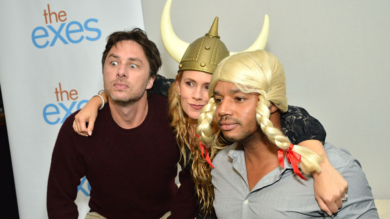 Zach Braff with CaCee Cobb and Donald Faison