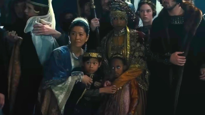 Young Zahara Jolie and Pax Jolie-Pitt in Maleficent