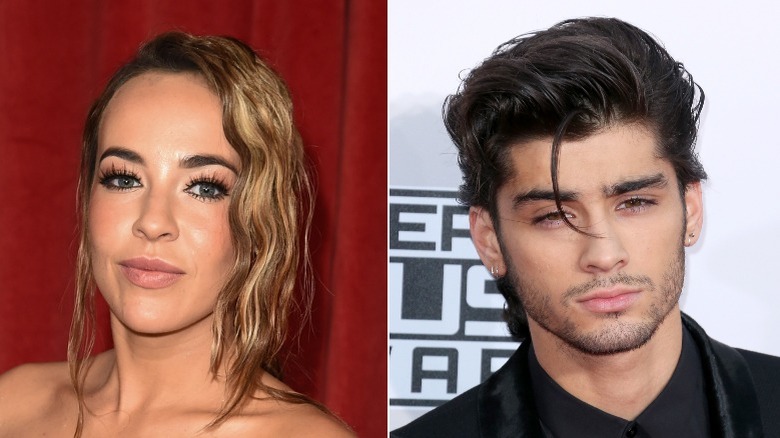 Stephanie Davis and Zayn Malik pose in separate photos