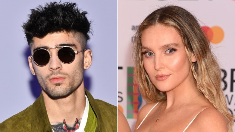 Zayn Malik and Perrie Edwards pose separately