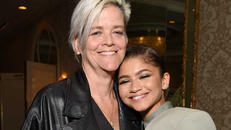 Claire Stoermer and Zendaya posing