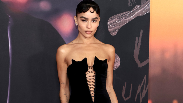 Zoë Kravitz at "The Batman" premiere on March 1, 2022.