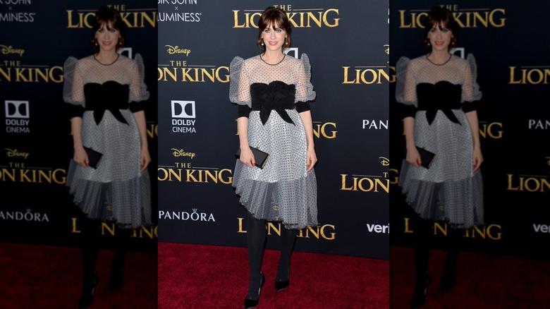 Zooey Deschanel at The Lion King Premiere